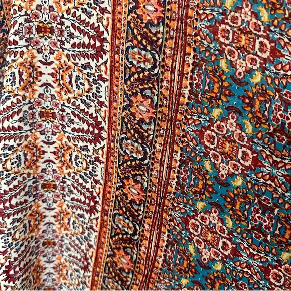 Cato Women’s Sleeveless Lightweight Open Draped Front Multicolor Vest Size L GUC - Picture 5 of 6